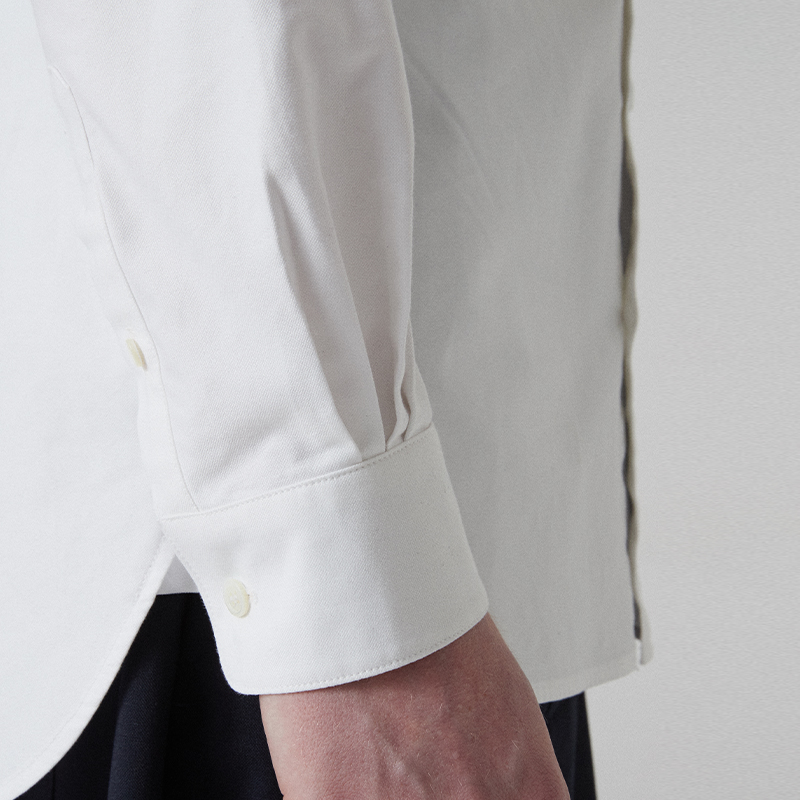 Regular collar oxford shirt_Off white